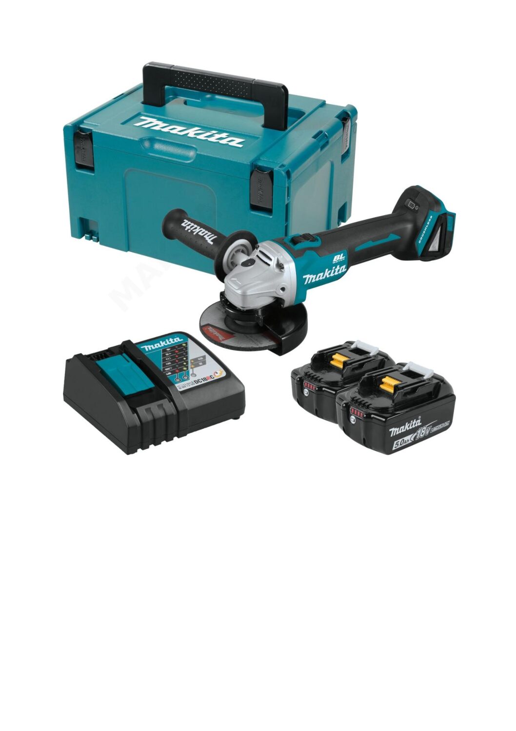 MAKITA SZLIFIERKA KĄTOWA AKU. DGA506RTJ +2X5AH