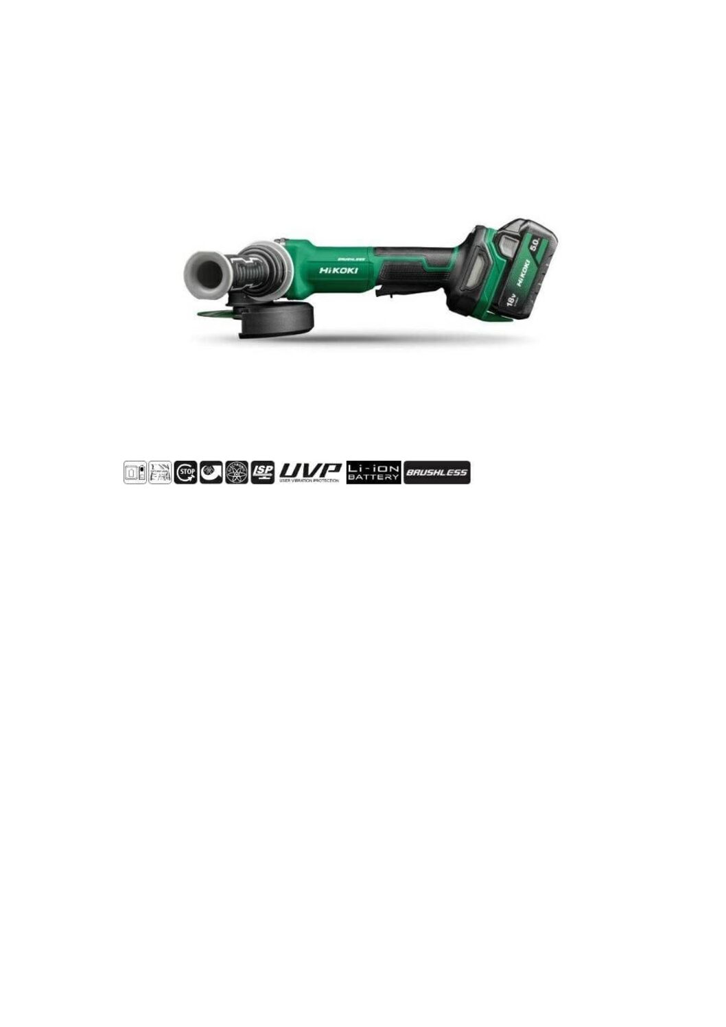 HIKOKI SZLIFIERKA KĄTOWA G1813DVFWQZ + 2X5AH